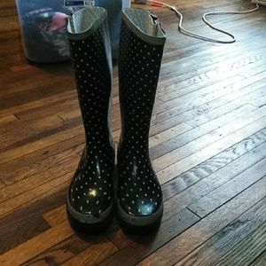 Polka dotted Rain Boots